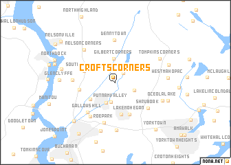 map of Crofts Corners