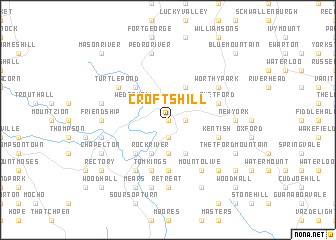 map of Crofts Hill