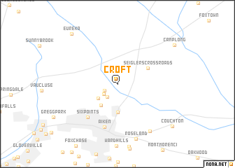 map of Croft