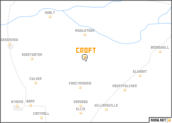 map of Croft