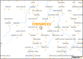 map of Croisances