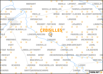 map of Croisilles