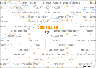 map of Croisilles