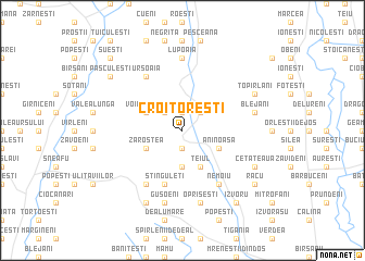 map of Croitoreşti