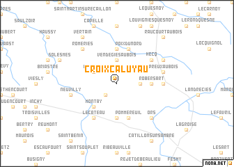 map of Croix-Caluyau