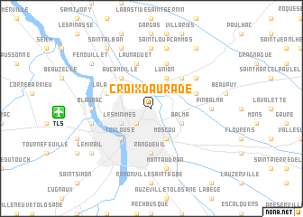 map of Croix-Daurade