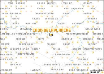 map of Croix de la Planche