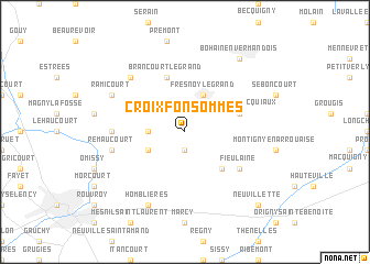 map of Croix-Fonsommes