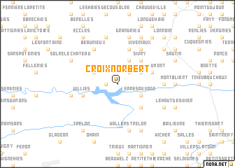 map of Croix Norbert