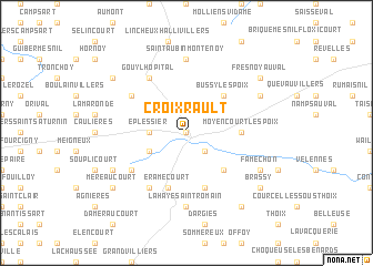 map of Croixrault