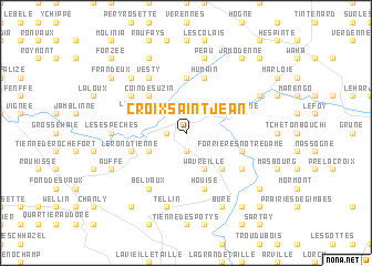 map of Croix Saint-Jean