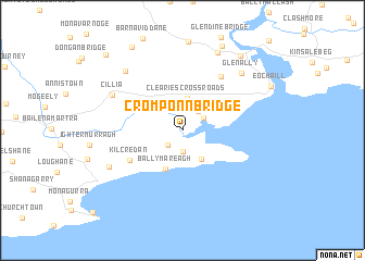 map of Cromponn Bridge