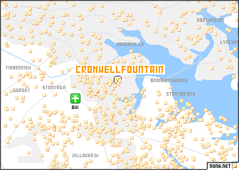 map of Cromwell Fountain