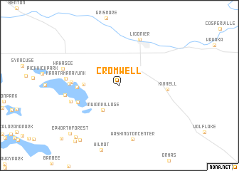 map of Cromwell