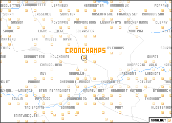 map of Cronchamps