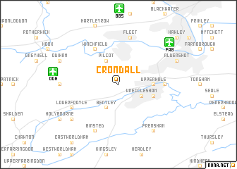 map of Crondall