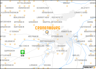 map of Cronenbourg