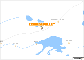 map of Cronese Valley