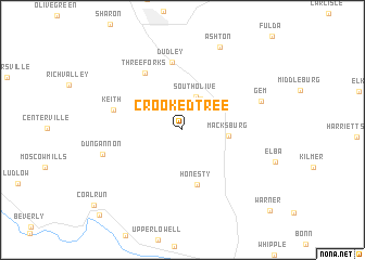 map of Crooked Tree