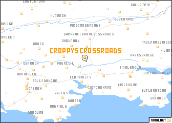 map of Croppys Cross Roads