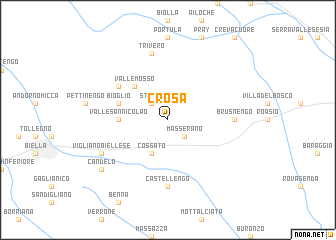 map of Crosa