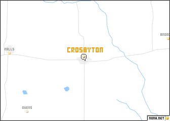 map of Crosbyton