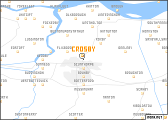 map of Crosby