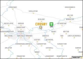 map of Crosby
