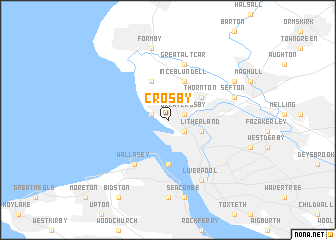 map of Crosby