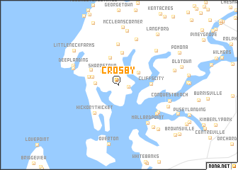 map of Crosby