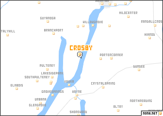 map of Crosby