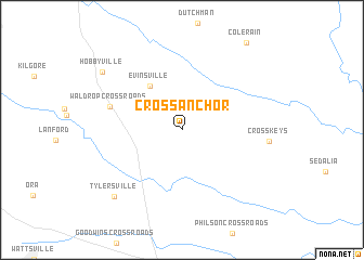 map of Cross Anchor