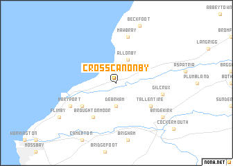 map of Crosscanonby