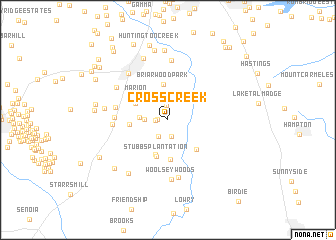 map of Cross Creek