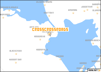 map of Cross Cross Roads