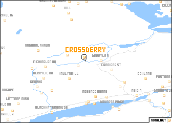 map of Crossderry