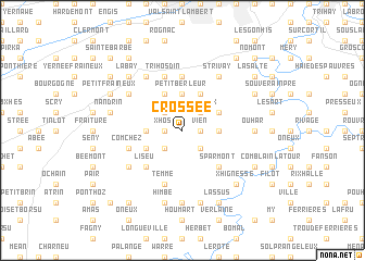 map of Crossée