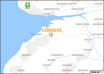 map of Crossens