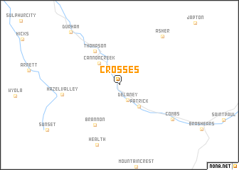 map of Crosses