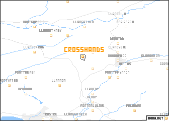 map of Cross Hands