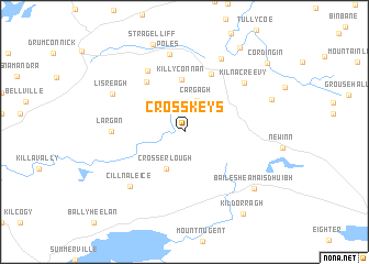 map of Cross Keys