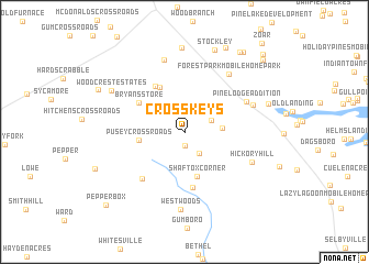 map of Cross Keys