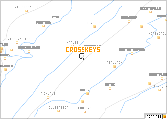 map of Cross Keys