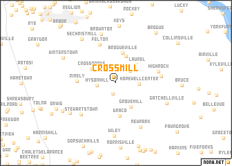 map of Cross Mill