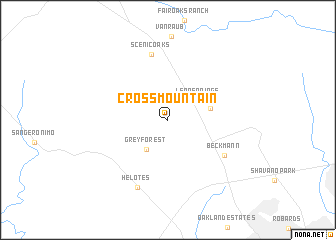 map of Cross Mountain