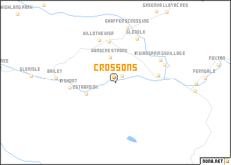 map of Crossons