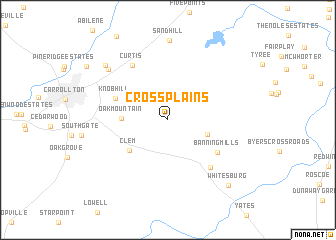 map of Cross Plains