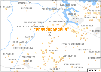 map of Cross Road Farms