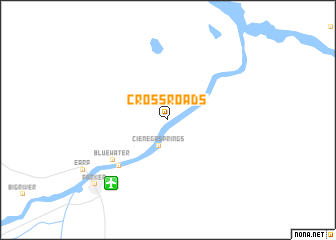 map of Cross Roads