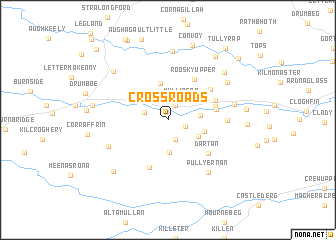 map of Cross Roads